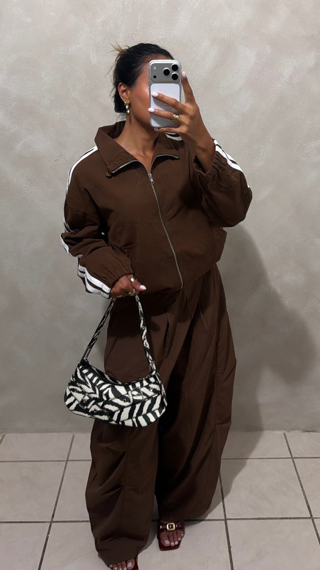 Mocha Stripe Jacket