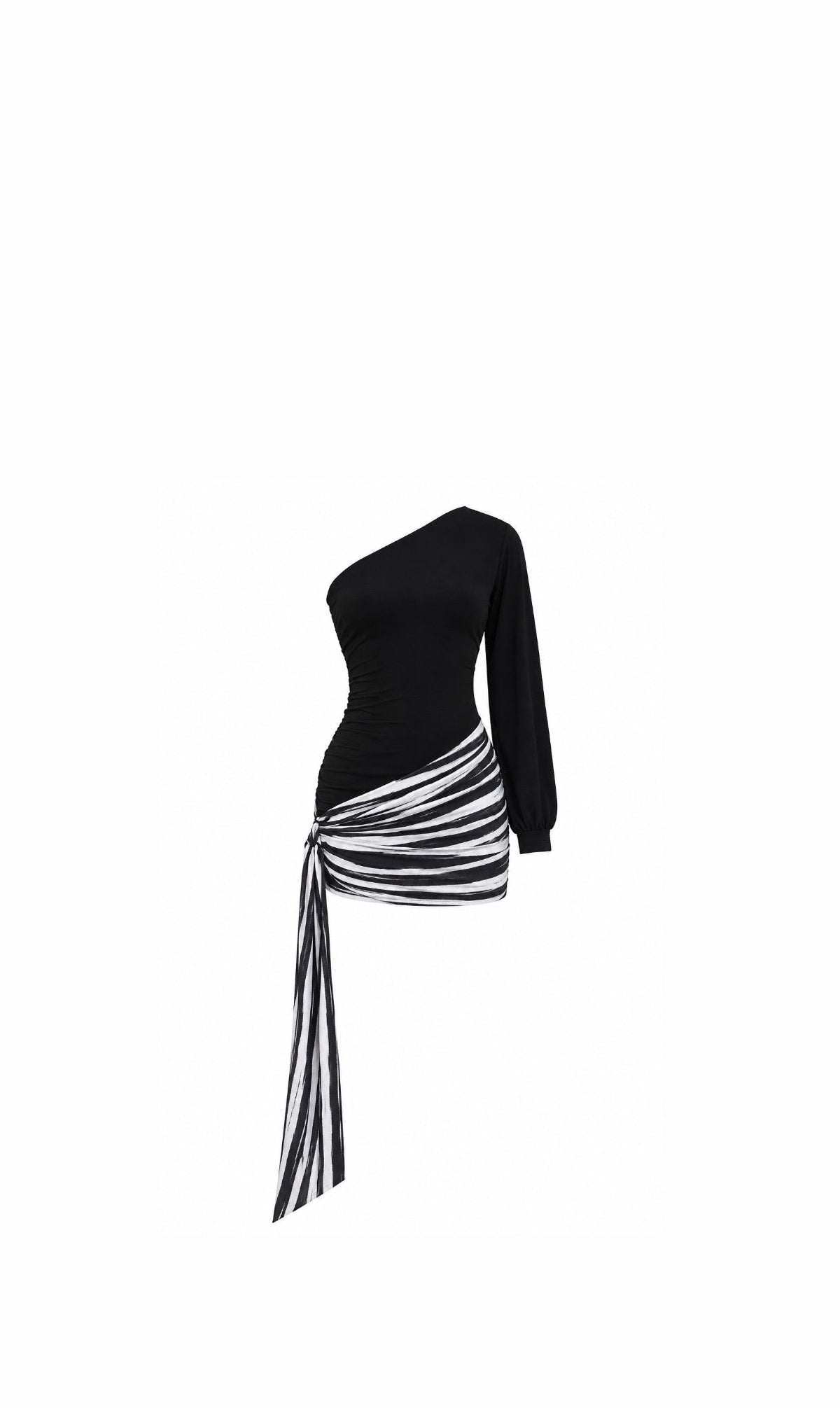 Vera Zebra Dress Black