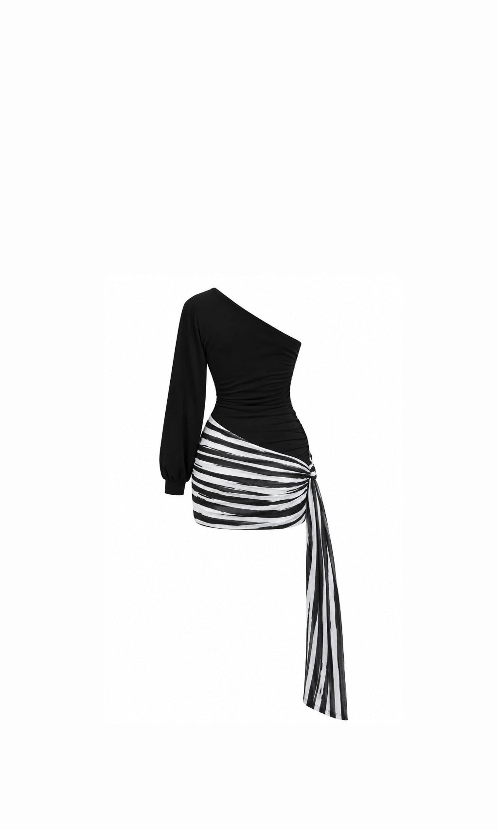 Vera Zebra Dress Black