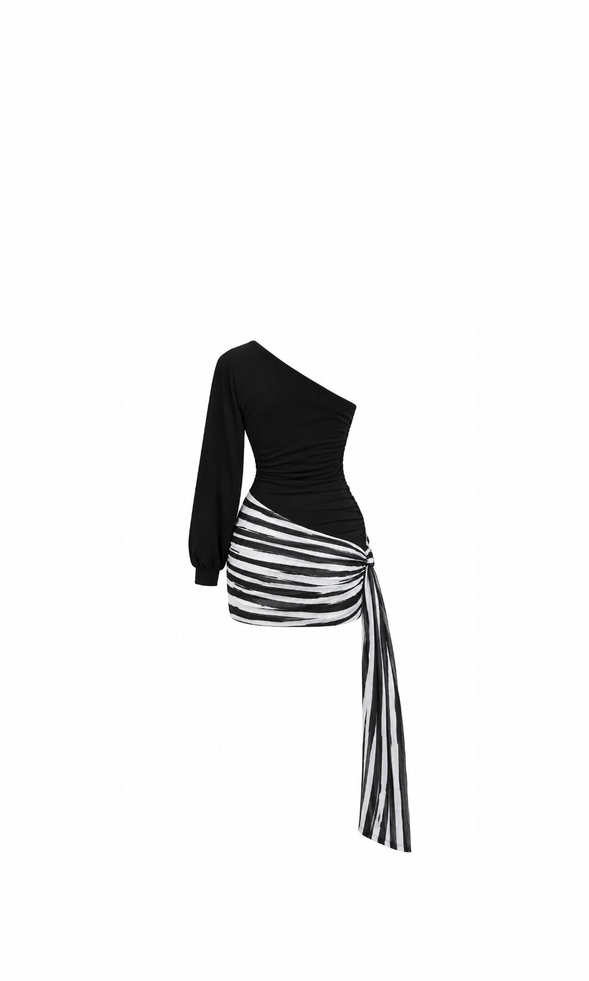 Vera Zebra Dress Black