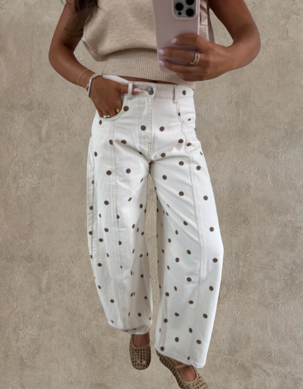 Espresso Dot Jeans
